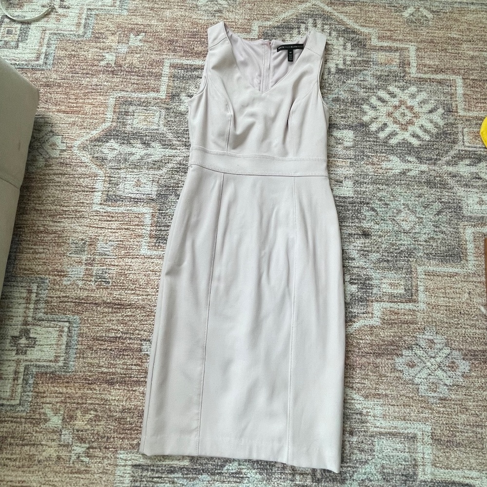 Lilac White House Black Market Sheath Dress